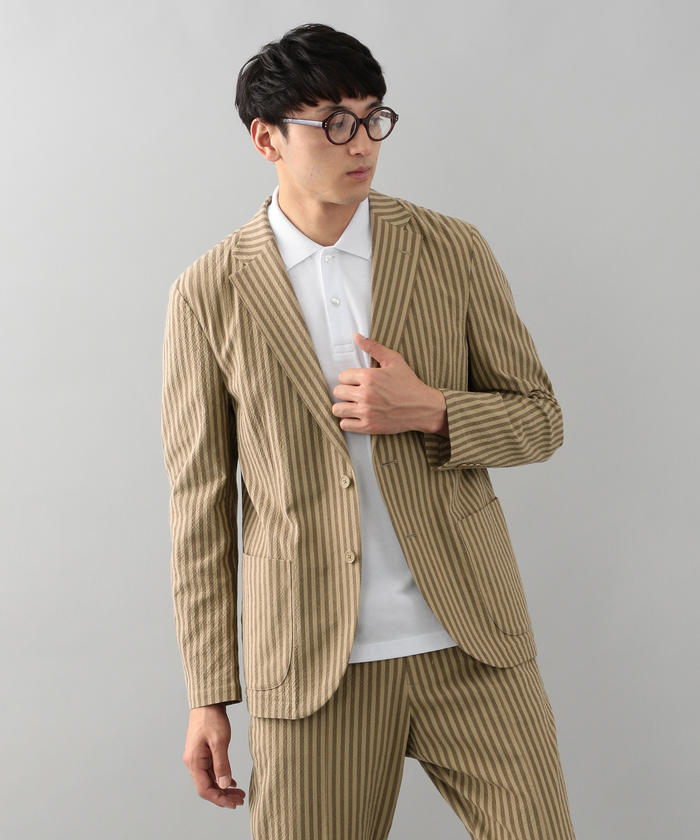 マッキントッシュフィロソフィー新品 シアサッカー スーツ40R