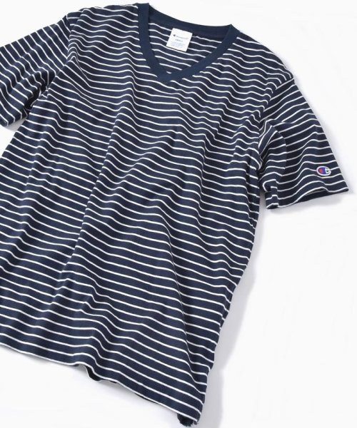 セール Champion Ships 別注 ウォッシュドコットン ボーダー Vネック Tシャツ シップス メン Ships Men D Fashion セール Champion Ships 別注 ウォッシュドコットン ボーダー Vネック Tシャツ シップス メン Ships Men D Fashion