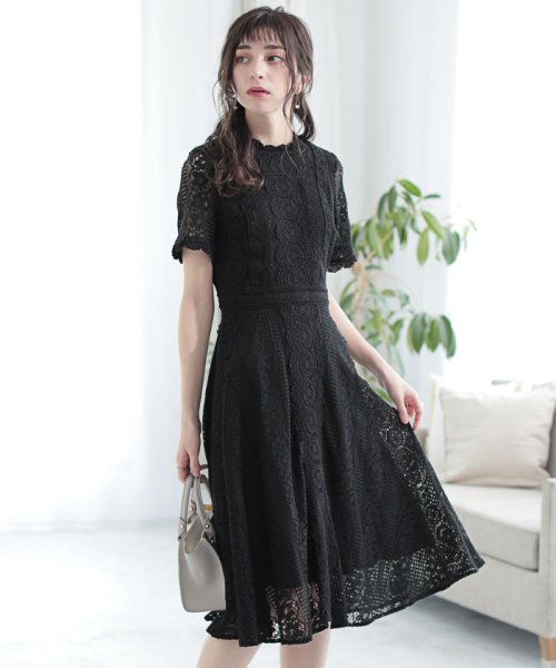 セール 幾何学レースワンピ ノエラ Noela D Fashion
