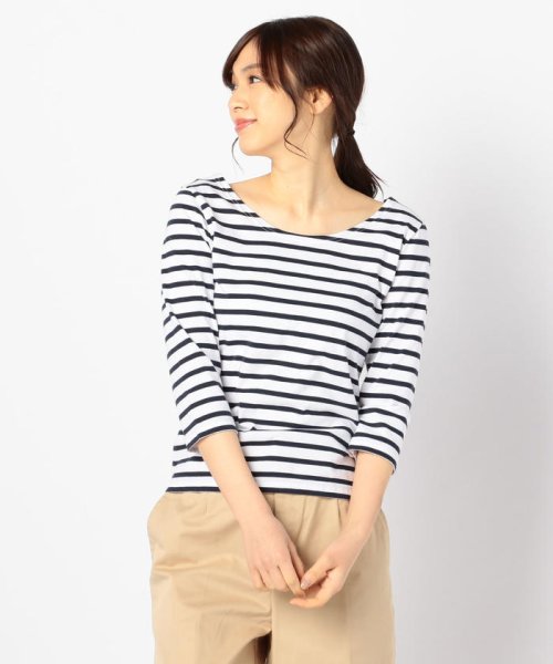 セール 別注 Le Minor ルミノア Uネックボーダーカットソー フレディエミュ Fredy Emue D Fashion セール 別注 Le Minor ルミノア Uネックボーダーカットソー フレディエミュ Fredy Emue D Fashion
