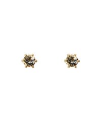 Samantha Tiara/K18 YG 一粒ストーンピアス ≪3月 誕生石≫/501550587
