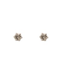 Samantha Tiara/K18 WG 一粒ストーンピアス ≪4月 誕生石≫/501550588