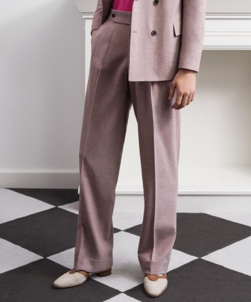 セール セットアップ対応商品 ウールシルクリネン 2プリーツスラックス Tomorrowland Mens Tomorrowland Mens D Fashion