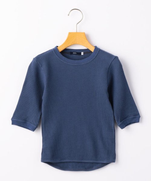 セール Ships Kids ワッフル 7分袖 Tee 100 130cm 501590926 シップスキッズ Ships Kids D Fashion