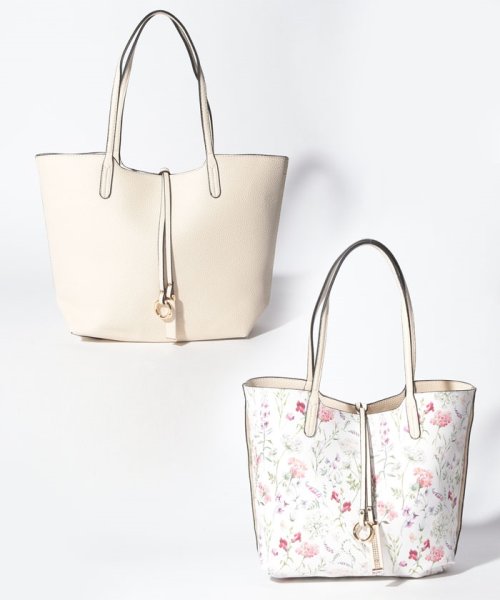 セール 70 Off ポーチ付き花柄リバーシブルトートバッグ エイミーパール バイ パウダーシュガー Eimy Peal By Powder Sugar D Fashion