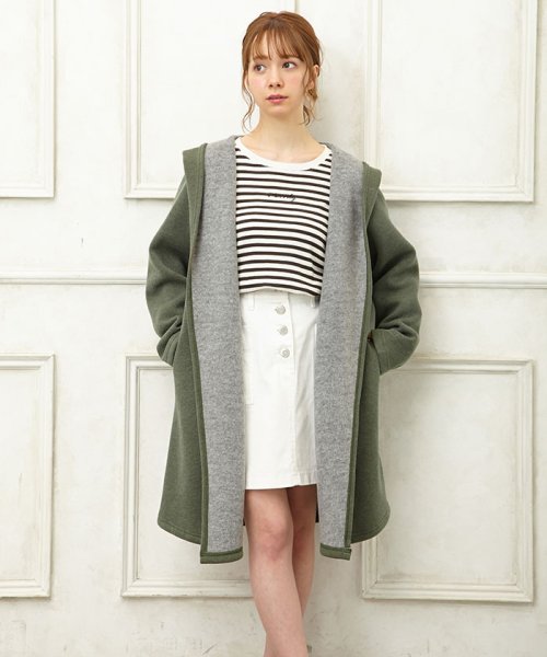 セール 35 Off ミル起毛フードコーディガン イング Ingni D Fashion