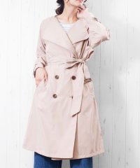 mili an deni/ミリアンデニ mili an deni ピーチ素材ノーカラートレンチコート/501755788