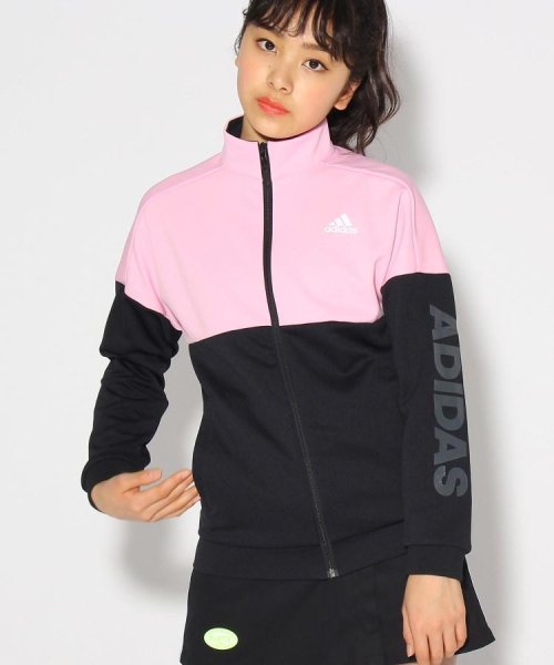 Adidas アディダス 配色ジャージブルゾン 501817132 ピンク ラテ Pink Latte D Fashion