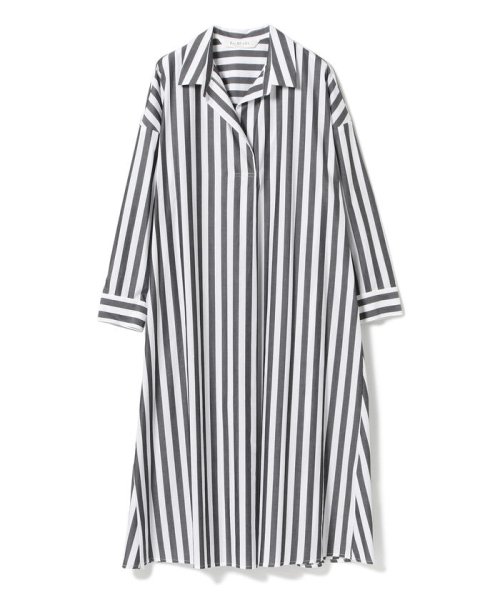 セール 50 Off Ray Beams ストライプ フレア シャツ ワンピース ビームス アウトレット Beams Outlet D Fashion