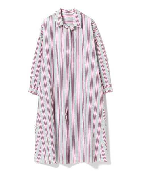 セール 50 Off Ray Beams ストライプ フレア シャツ ワンピース ビームス アウトレット Beams Outlet D Fashion