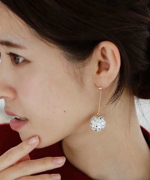 ミラーボールピアス コレカラ Colleca La D Fashion
