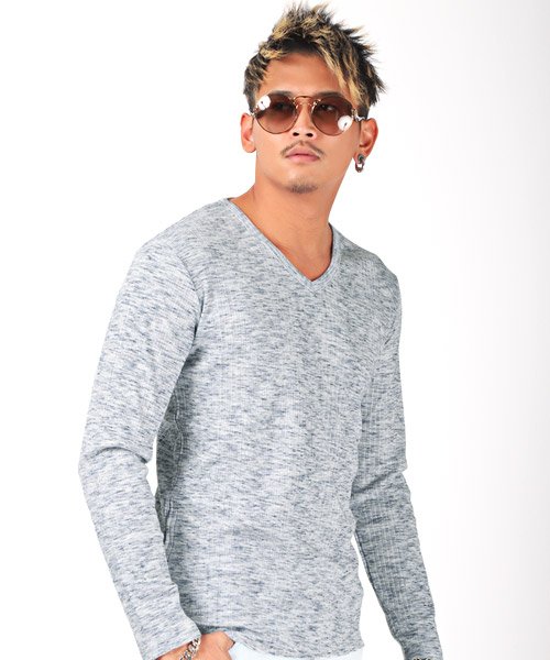 セール ランダムテレコ リブ杢vネックカットソー ロンt メンズ 長袖tシャツ テレコ Vネック ラグスタイル Luxstyle D Fashion セール ランダムテレコ リブ杢vネックカットソー ロンt メンズ 長袖tシャツ テレコ Vネック ラグスタイル Luxstyle D Fashion