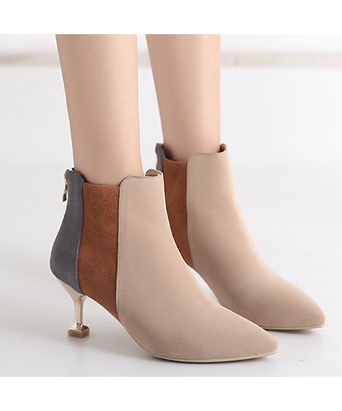 チュクラ Chuclla ブーツ ポインテッドトゥ ショートブーツ ヒール 靴 シューズ チュクラ Chuclla D Fashion