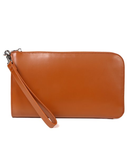 セール Mura クラッチバッグ メンズ レザー 本革 コードバン調 L字ファスナー カーボンレザー ムラ Mura D Fashion