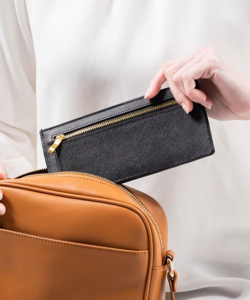 セール Mura 長財布 レディース スリム サフィアーノレザー 薄型 本革 Rfid スキミング防止 ムラ Mura D Fashion