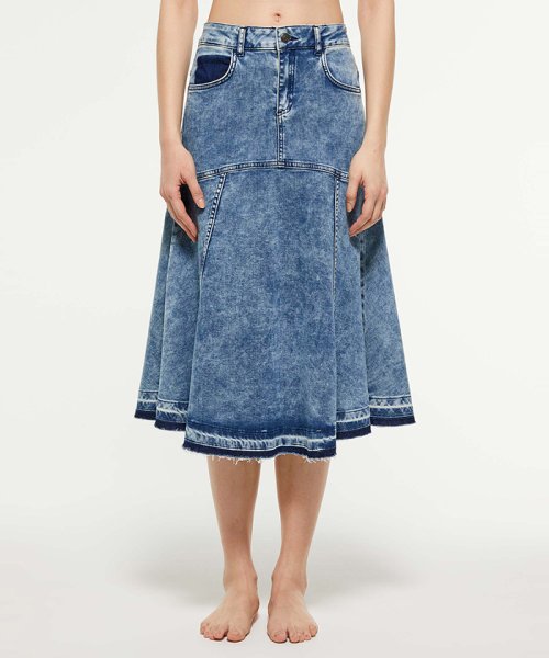 ストレッチマーメイドデニムスカート シスレー Sisley のaラインスカート通販 D Fashion 501501891635