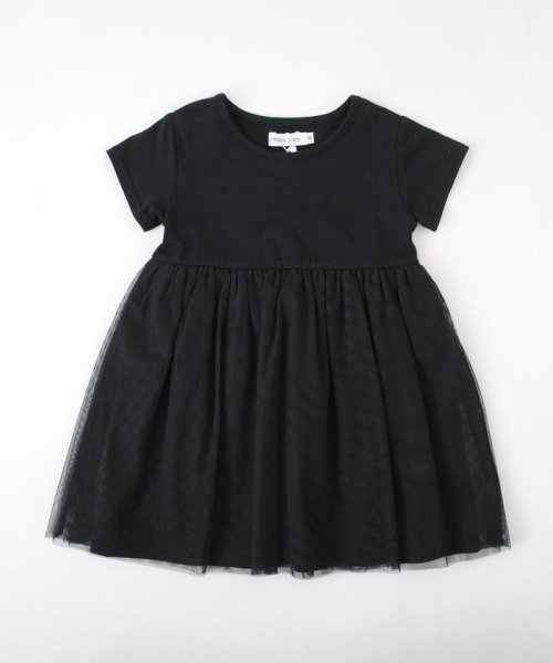 ベア天竺 チュールワンピース 70 90ｃｍ バースデーパーティ Birthday Party D Fashion