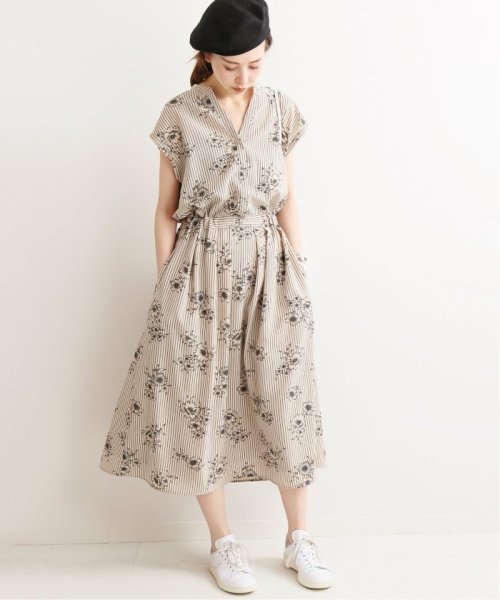 追加2 ストライプフラワースキッパーシャツワンピース イエナ Iena D Fashion 追加2 ストライプフラワースキッパーシャツワンピース イエナ Iena D Fashion