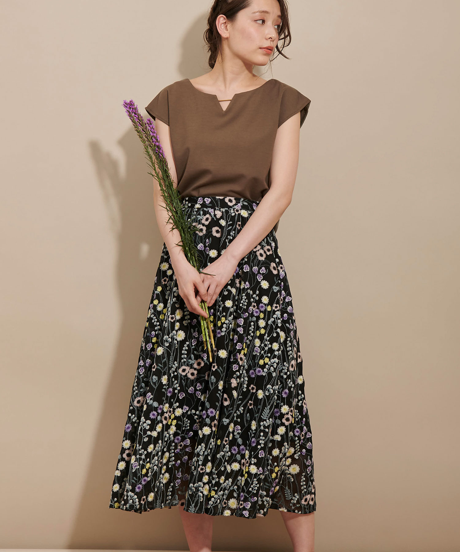 【セール】 ボヘ刺繍ロングスカート (501926750) | ノエラ(Noela 