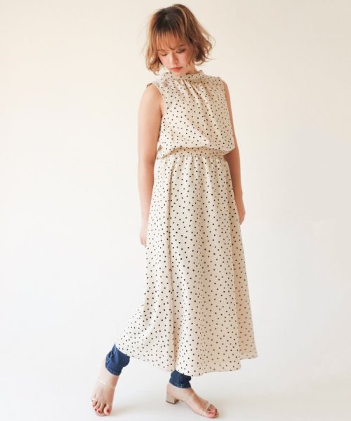 ノースリーブドットワンピース ユーバイ スピック スパン U By Spick Span D Fashion ノースリーブドットワンピース ユーバイ スピック スパン U By Spick Span D Fashion
