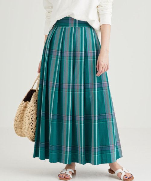 ル グラジック Le Glazik Sc チェック スカート グリーンレーベルリラクシング Green Label Relaxing D Fashion