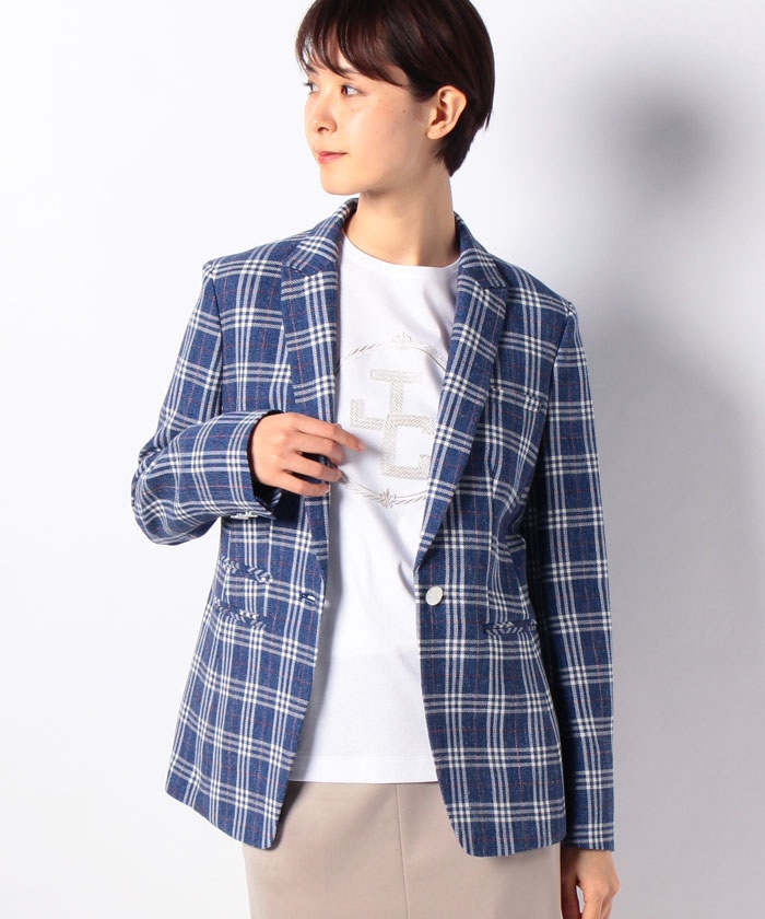 限定数のみ! Dolce\u0026Gabbana ウールチェック柄ジャケット