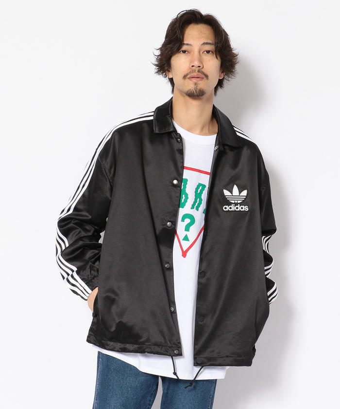 【常田大希着用】adidas アディダス　サテンコーチジャケット