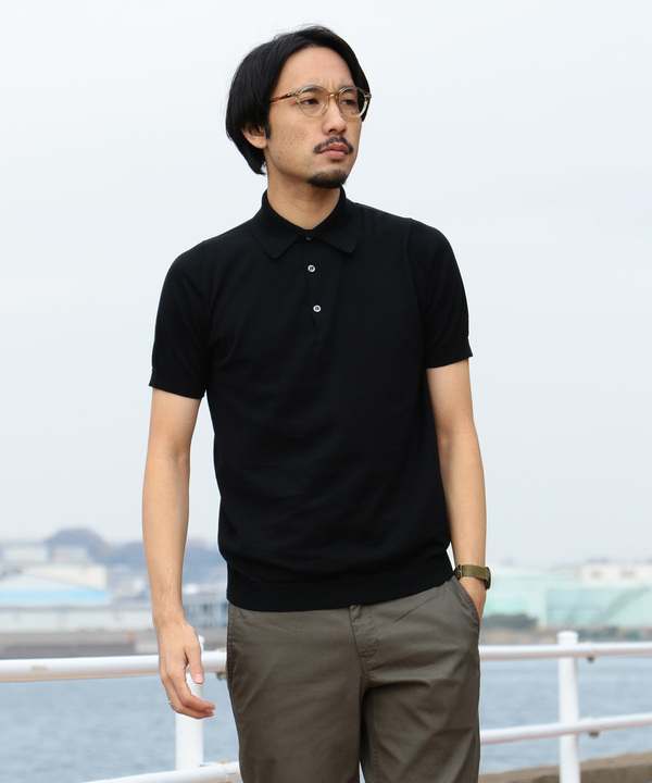 JOHN SMEDLEY(ジョンスメドレー)】別注 ニットポロ セレクト JOHN SMEDLEY(ジョンスメドレー)】別注 ニットポロ セレクト