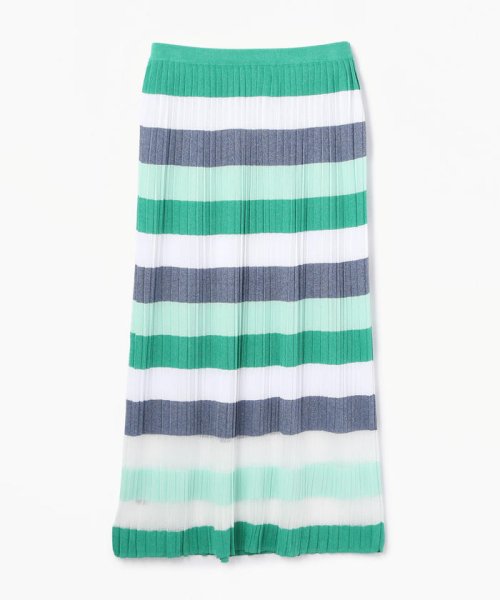 セール レーヨンポリエステルボーダー プリーツスカート Ballsey Ballsey D Fashion セール レーヨンポリエステルボーダー プリーツスカート Ballsey Ballsey D Fashion