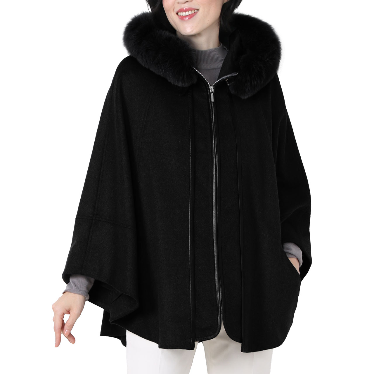 サンキョウショウカイ 三京商会 カシミヤケープ(501989398 サンキョウショウカイ 三京商会 カシミヤケープ(501989398