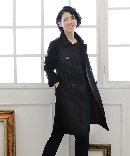 カシミヤ 100 トレンチ コート ダブル仕立て 着丈95cm サンキョウショウカイ Sankyoshokai D Fashion カシミヤ 100 トレンチ コート ダブル仕立て 着丈95cm サンキョウショウカイ Sankyoshokai D Fashion