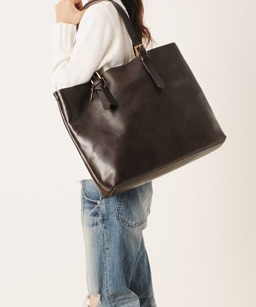 Haleine 日本製 本革牛革レザー トートバッグレディース メンズ アレンヌ Haleine D Fashion