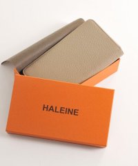 HALEINE/[HALEINE] ナチュラルシュリンクレザー 牛革 ラウンドファスナー長財布/501990694