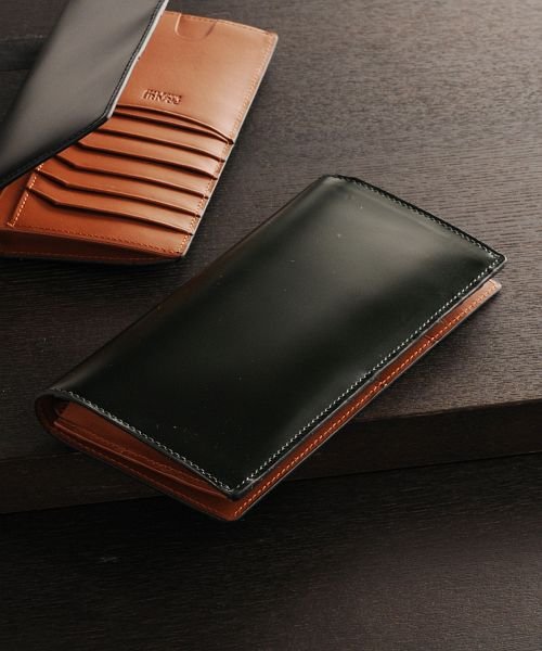 Prairie コードバン レザー 長財布 束入れ メンズ プレリー Prairie D Fashion Prairie コードバン レザー 長財布 束入れ メンズ プレリー Prairie D Fashion