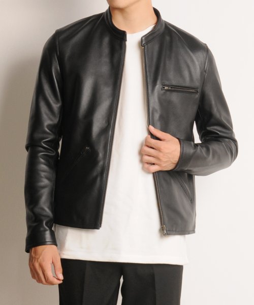 Filomo ラムレザー シングル ライダース ジャケット メンズ フィローモ Filomo D Fashion Filomo ラムレザー シングル ライダース ジャケット メンズ フィローモ Filomo D Fashion