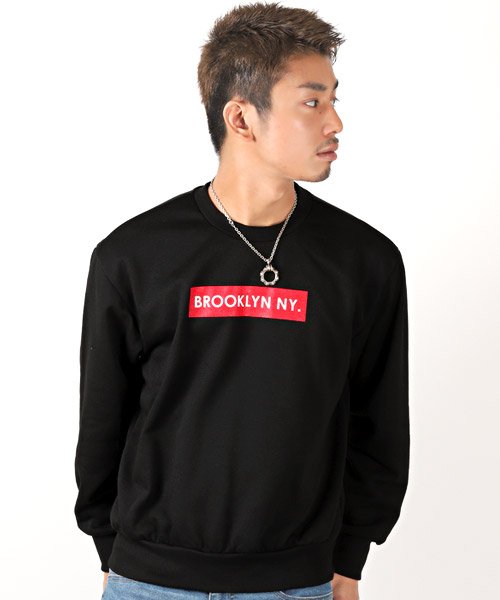 Brooklyn Ny ボックスロゴトレーナー トレーナー メンズ スウェット スエット プルオーバー プリント ラグスタイル Luxstyle D Fashion Brooklyn Ny ボックスロゴトレーナー トレーナー メンズ スウェット スエット プルオーバー プリント ラグスタイル Luxstyle D Fashion