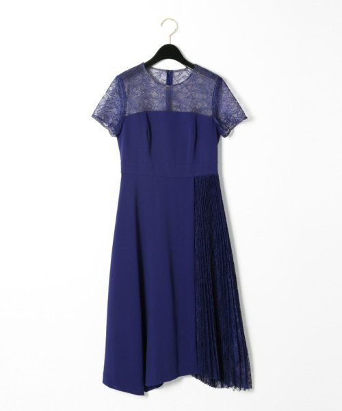 レースプリーツ切替ワンピース グレースコンチネンタル Grace Continental D Fashion レースプリーツ切替ワンピース グレースコンチネンタル Grace Continental D Fashion