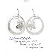 KAHIKO/【kahiko】LEIGHTON LAM LIV－N－ALOHA プルメリアピアス シルバー/502006545