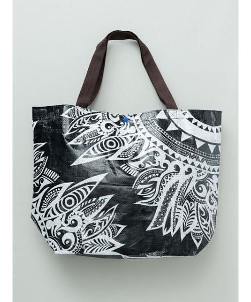 チャイハネ エスニック柄ビニールトートバッグ チャイハネ Cayhane D Fashion