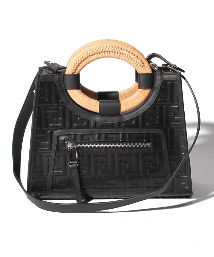 FENDIフェンディ ラナウェイ スモールRUNAWAY 2WAYハンドバッグ黒