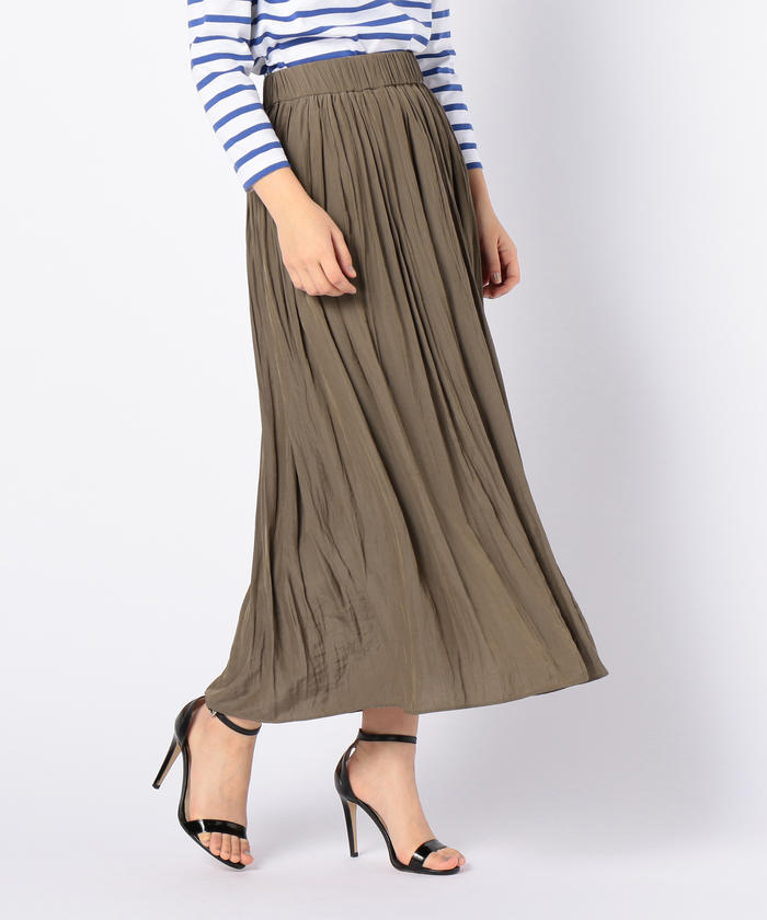 ノーリーズ　NOLLEYS プリーツスカート　ダークグレー透け感あり【美品】 ce015-63692-01b.jpg?basethum=225