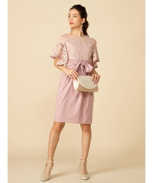 セール コードレースタイトリボンドレス ロイヤルパーティー Royal Party D Fashion セール コードレースタイトリボンドレス ロイヤルパーティー Royal Party D Fashion