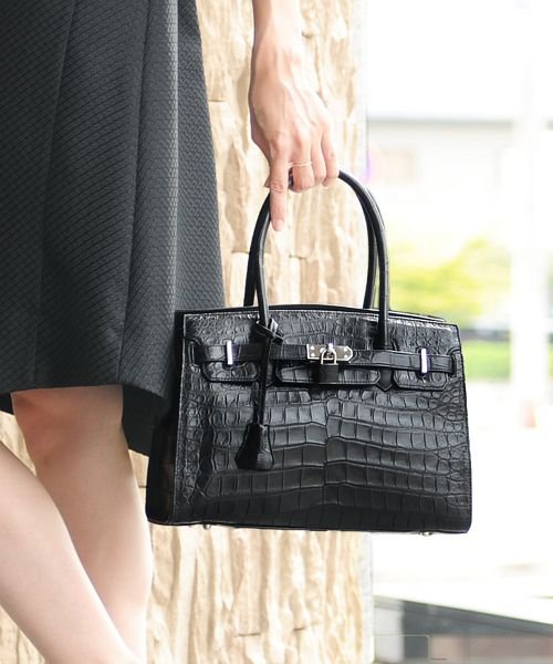 クロコダイル ハンドバッグ レディース 南京錠 サンキョウショウカイ Sankyoshokai D Fashion
