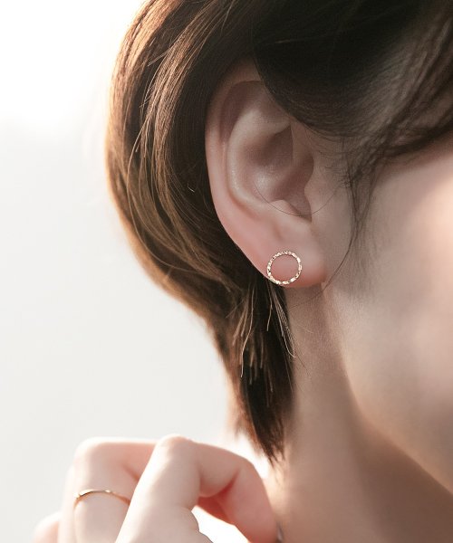 K10 シャイニーサークルピアス フィービィー Phoebe D Fashion K10 シャイニーサークルピアス フィービィー Phoebe D Fashion