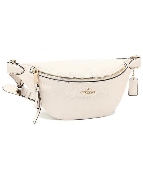 コーチ バッグ アウトレット Coach F Imchk ベルト バッグ レディース ボディバッグ ウエストポーチ 無地 チョーク 白 コーチ Coach D Fashion