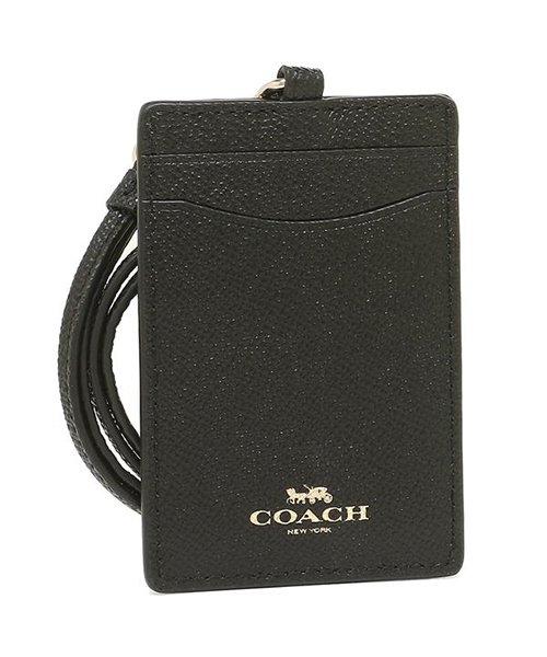 クーポン コーチ 小物 アウトレット Coach F Imblk Id ランヤード 定期入れ パスケース ブラック コーチ Coach D Fashion