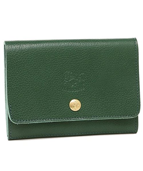イルビゾンテ 財布 Il Bisonte C0522 P 293 メンズ レディース 二つ折り財布 無地 Verde 緑 イルビゾンテ Il Bisonte D Fashion