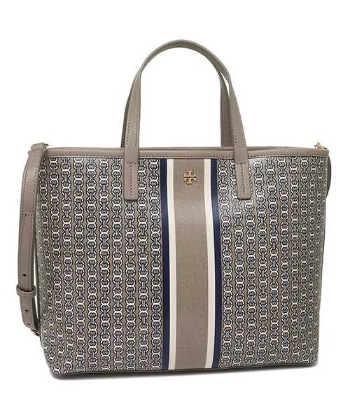 TORY BURCH トリーバーチ ジェミニリンク トートバッグ グレー系