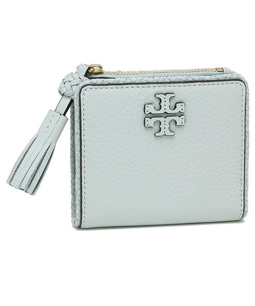 Tory Burch 414 Taylor Mini Wallet レディース 二つ折り財布 無地 Seitzer 青 トリーバーチ Tory Burch D Fashion Tory Burch 414 Taylor Mini Wallet レディース 二つ折り財布 無地 Seitzer 青 トリーバーチ Tory Burch D Fashion
