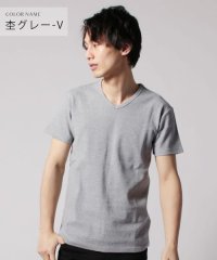 THE CASUAL/(バイヤーズセレクト)Buyer's Select スパンテレコ半袖Vネック/クルーネックカットソー/502288692